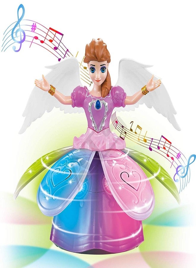 iChoice Angel Girl with Light and Music, Dancing Rotating Musical Fairy Princes Angel Doll Toy for Kids (Angel Girl). - Image 1